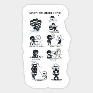 Ninjas: The Unseen Helpers Sticker